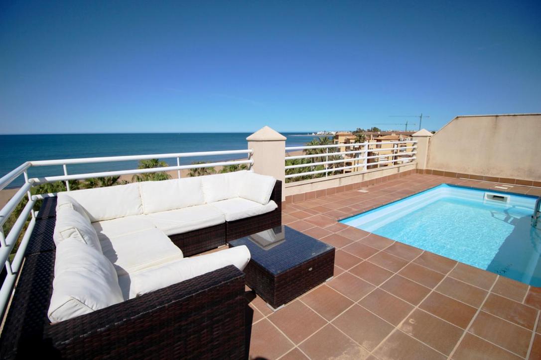 Ferienwohnung Atico Con Piscina Privada En Primera Linea Dénia Exterior foto