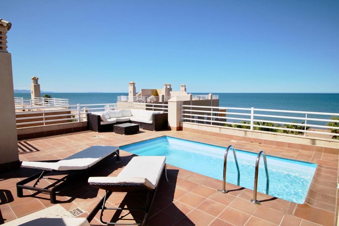 Ferienwohnung Atico Con Piscina Privada En Primera Linea Dénia Exterior foto